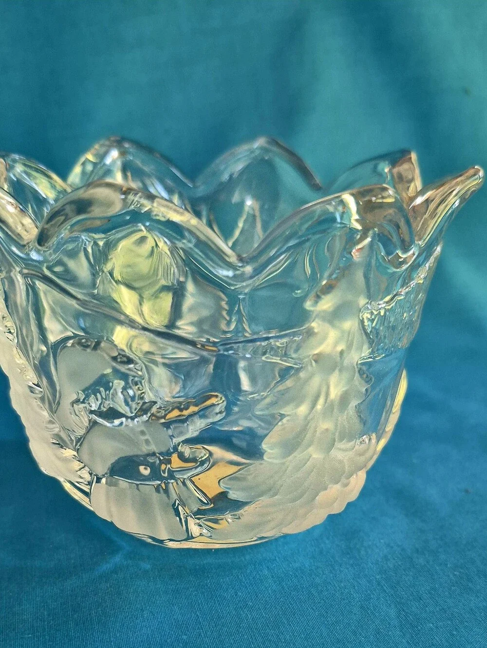 Mikasa Christmas Story Glass Votive Candle Holder